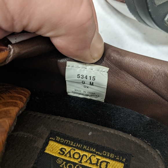 Footjoy dryjoy golf shoes size 9 mint condition brown and white - Picture 5 of 7